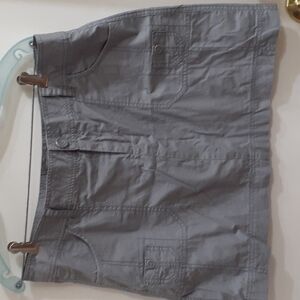 Caslon gorpcore light grey cargo skirt